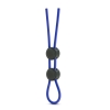 Stay Hard Blue Silicone Double Loop Cock Ring