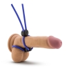 Stay Hard Blue Silicone Double Loop Cock Ring