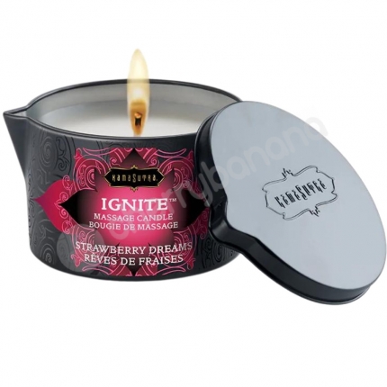 Kama Sutra Ignite Massage Oil Candle Strawberry Dreams