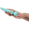 Pillow Talk Sultry Teal 8" Dual Ended Heated Massager Wand With Swarovski Crystal