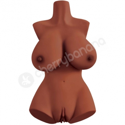 PDX Plus Perfect 10 Torso Vaginal & Anal Masturbator With Breasts - Brown PDX Plus Perfect 10 Torso Vaginal & Anal Masturbator With Breasts - Brown