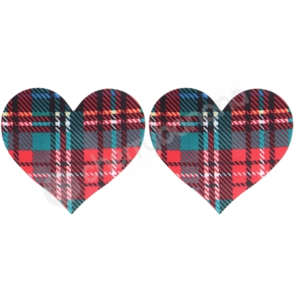 Cherry Banana Tart After Your Heart Tartan Print Nipple Pasties 2 Pack Cherry Banana Tart After Your Heart Tartan Print Nipple Pasties 2 Pack