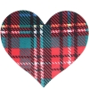 Cherry Banana Tart After Your Heart Tartan Print Nipple Pasties 2 Pack