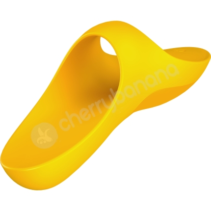 Satisfyer Teaser Yellow Silicone USB Rechargeable Finger Vibrator Satisfyer Teaser Yellow Silicone USB Rechargeable Finger Vibrator