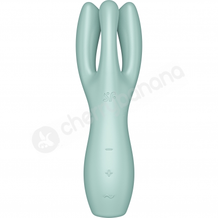 Satisfyer Threesome 3 Teal Triple Head Vibrating Stimulator Satisfyer Threesome 3 Teal Triple Head Vibrating Stimulator