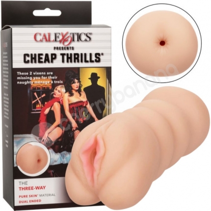 Cheap Thrills The Three-Way Double Ended Vaginal & Anal Stroker Cheap Thrills The Three-Way Double Ended Vaginal & Anal Stroker
