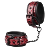 Cherry Banana Thrill Red Faux Leather Ankle Cuffs