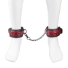 Cherry Banana Thrill Red Faux Leather Ankle Cuffs