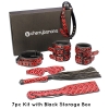 Cherry Banana Thrill Red Faux Leather 7 Piece Bondage Kit