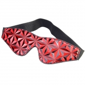 Cherry Banana Thrill Red Faux Leather Eye Mask