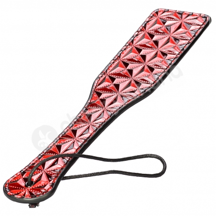 Cherry Banana Thrill Red Faux Leather Spanking Paddle