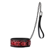 Cherry Banana Thrill Red Faux Leather Bondage Collar