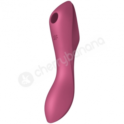 Satisfyer Red Curvy Trinity 3 in 1 Air Wave Vibrator