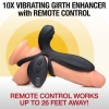 Trinity Silicone Vibrating Girth Enhancer Sleeve & Cock Ring With Remote