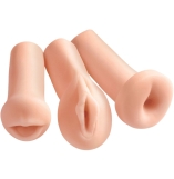 PDX All 3 Holes Trio Anal, Vaginal, Mouth Strokers Pack