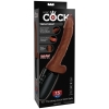 King Cock Plus Brown Triple Threat 7.5'' Thrusting & Heating Cock With Balls