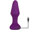 Zero Tolerance Tunnel Teaser Purple Vibrating Anal Plug With Rotating Beads & Remote Control