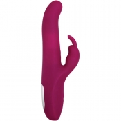 Adam & Eve Eve's Twirling Rabbit Thruster Red Rotating Beads & Thrusting Shaft Vibrator