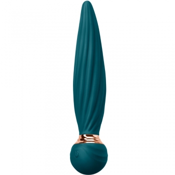 Sugar Pop Twist Teal Gyrating & Rumbling Vibrator