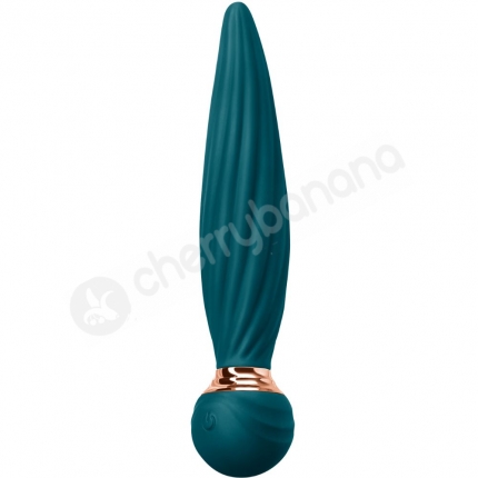 Sugar Pop Twist Teal Gyrating & Rumbling Vibrator