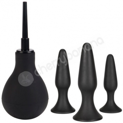 Ultimate Anal Kit With 3 Graduated Butt Plugs & Anal Enema Bulb Ultimate Anal Kit With 3 Graduated Butt Plugs & Anal Enema Bulb