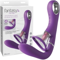 Fantasy For Her Ultimate Pleasure Pro Pussy Pump With Tongue & G-spot Vibrator