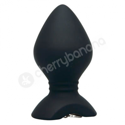 Velvet Plush Black Silicone Expander Butt Plug