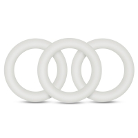 Performance VS2 Pure Premium Silicone White Cock Rings Small 3 Pack