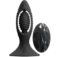 Renegade V2 Black Rechargeable Powerful Butt Plug With Remote Control