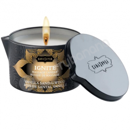 Kama Sutra Ignite Massage Oil Candle Vanilla Sandalwood