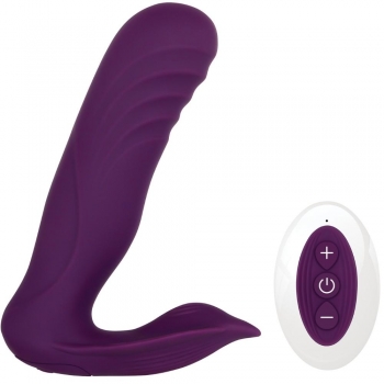 Gender X Velvet Hammer Purple Thumping Thrusting Shaft With External Massager