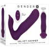 Gender X Velvet Hammer Purple Thumping Thrusting Shaft With External Massager