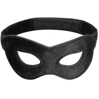Ouch Black Velvet & Velcro Adjustable Open Eye Mask