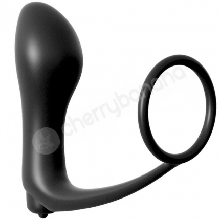 Anal Fantasy Collection Vibrating Ass-Gasm Cockring Plug