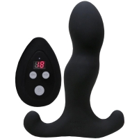 Aneros Vice 2 Black 4.4" Vibrating Prostate Anal Vibrator Plug With Remote
