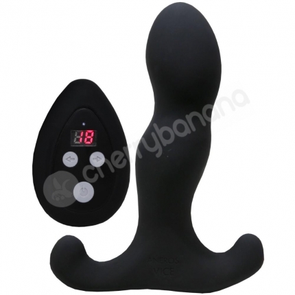 Aneros Vice 2 Black 4.4" Vibrating Prostate Anal Vibrator Plug With Remote