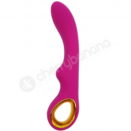 Cherry Banana Pink Vivid Touch Curved G-spot Vibrator