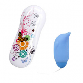 Vibe Therapy Exquisity Blue Dolphin Bullet Vibrator