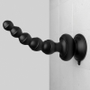 3some Wall Banger Black 6.6" Vibrating Anal Beads With Suction Cup Base 
