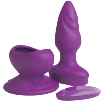 3some Wall Banger Vibrating Purple Plug With Suction Cup Base