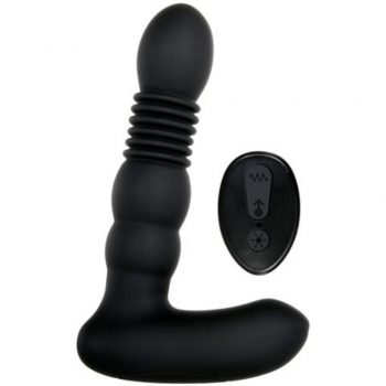 Adam & Eve Black Warming Thrusting Prostate Probe Anal Vibrator