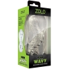 Zolo Gripz Wavy Squeezable Clear Flexible & Stretchy Stroker