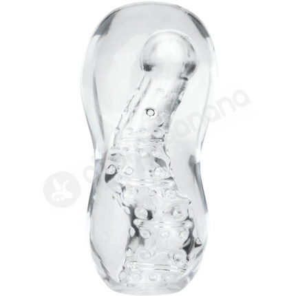 Zolo Gripz Wavy Squeezable Clear Flexible & Stretchy Stroker