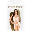 Penthouse Lingerie White After Sunset Babydoll With Thong