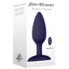 Zero Tolerance Wicked Twister Blue Swirly Textured Vibrating Butt Plug