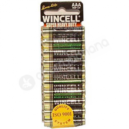 Wincell AAA Super Heavy Duty Sex Toy Batteries 10 Pack