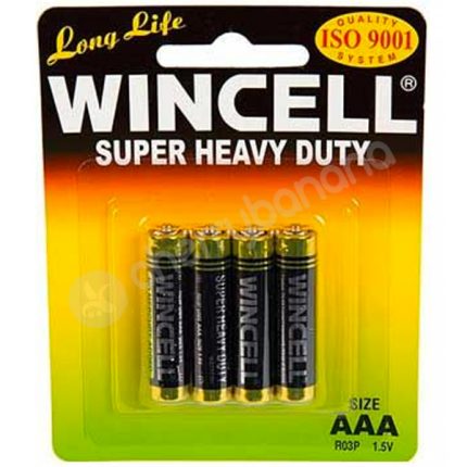 Wincell AAA Super Heavy Duty Sex Toy Batteries 4 Pack