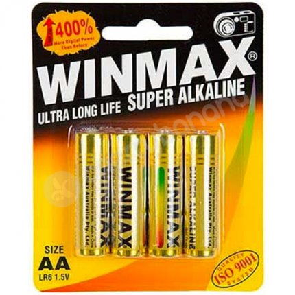 Winmax AA Super Alkaline Sex Toy Batteries 4 Pack