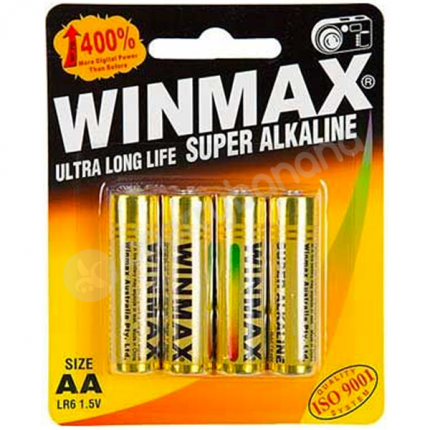 Winmax AA Super Alkaline Sex Toy Batteries 4 Pack Winmax AA Super Alkaline Sex Toy Batteries 4 Pack