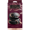 Bondage Couture Black & Rose Gold Luxurious Adjustable Wrist Cuffs Restraints
